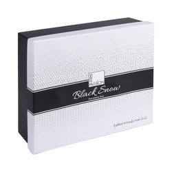 coffret 4 mugs black snow mat 